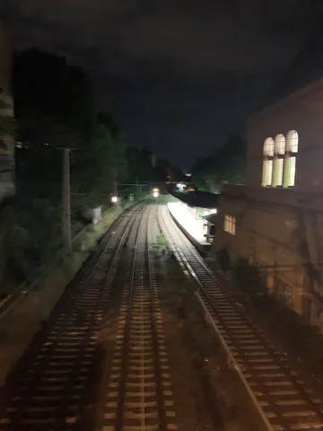 Train Track Night Berlin