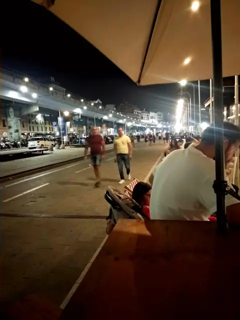 Genua Night Pedestrian Midnight Crowd