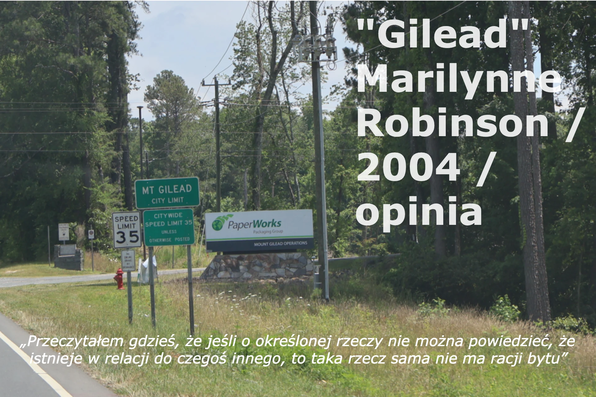 Marilynne Robinson — Gilead