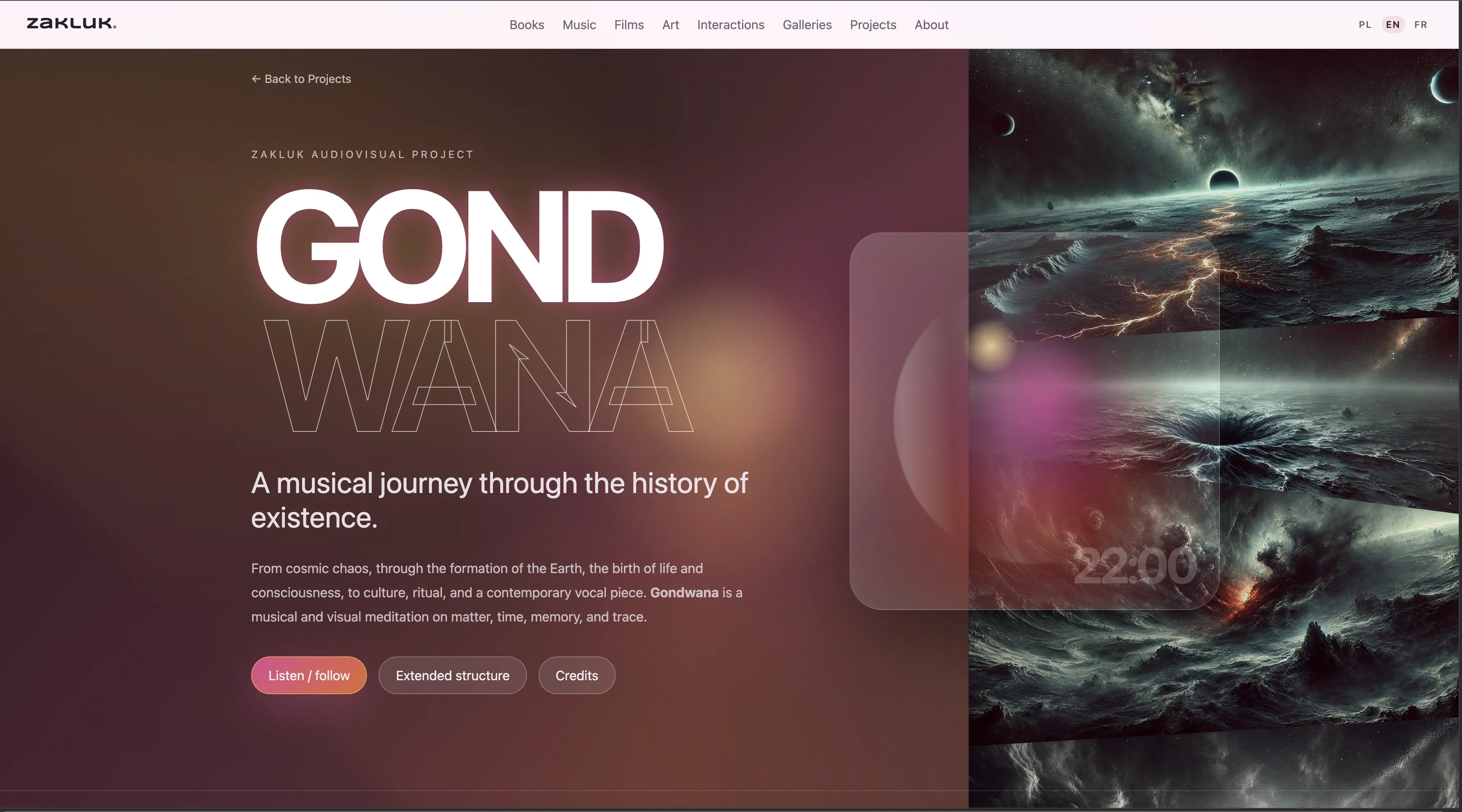 Preview of the Gondwana project website