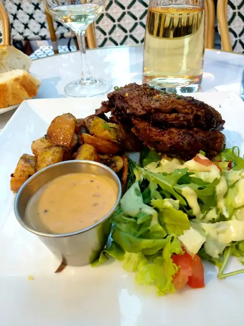 Paris Fritter Greek Salad Mediterranean