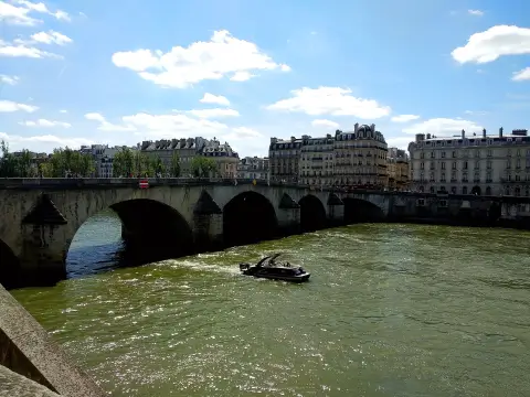 Paris Tuileries Garden Arch Bridge