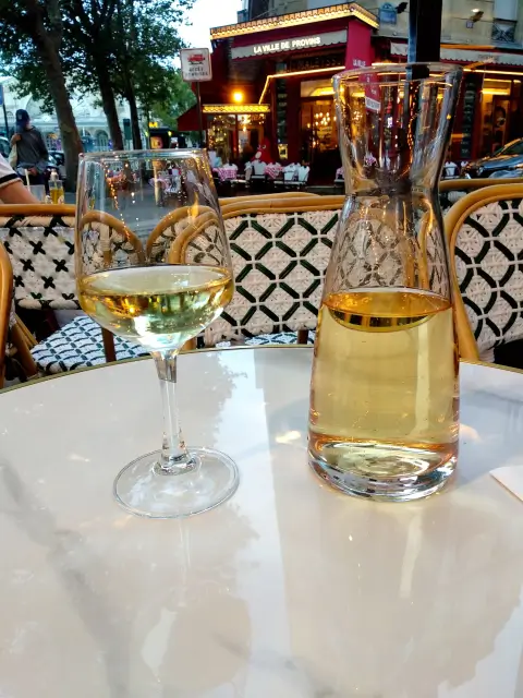 Paris Wine Glass White Champagne