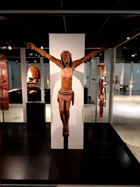 Roma Crucifix Sculpture Bronze Religious