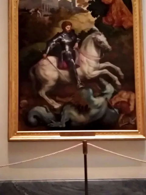 Roma Dragon Oil Painting Old