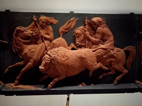 Roma Museum Stone Carving Statue