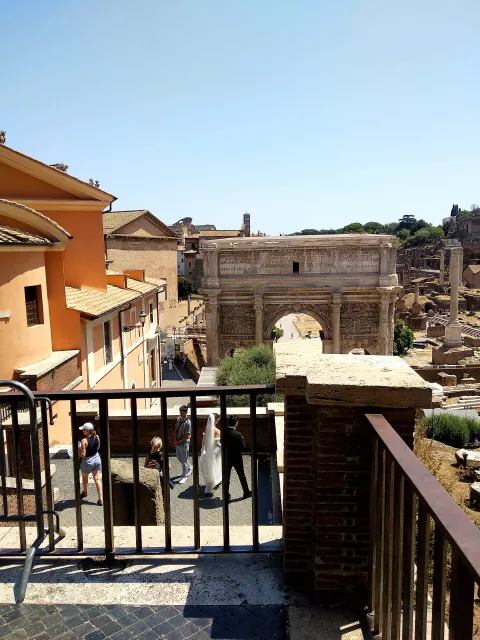 Roma Septimius Severus Arch Tempio