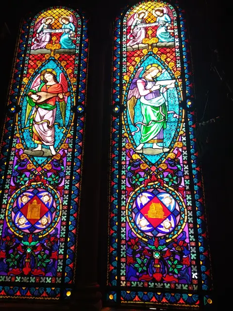 Spain Stained Glass Red