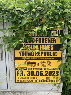 Poster On Electric Box Vienna